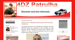 Desktop Screenshot of 4dzpatrulha.com